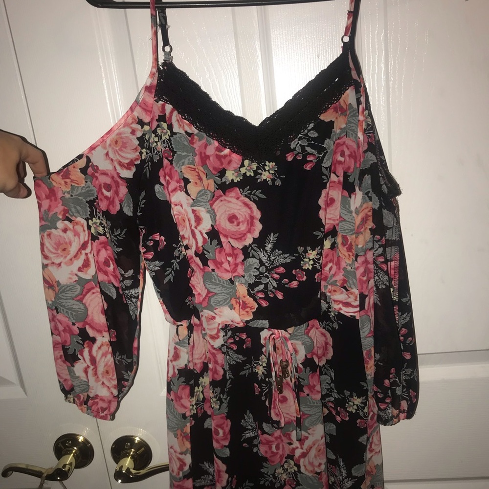 Charlotte Russe rose off the shoulder dress